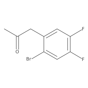 1-(2-Bromo-4,5-difluorophenyl)propan-2-one结构式