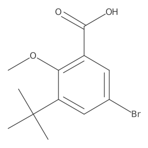 5-Bromo-3-(t-butyl)-2-methoxybenZoic acid Structure