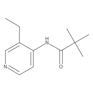 N-(3-ethylpyridin-4-yl)-2,2-dimethylpropanamide结构式