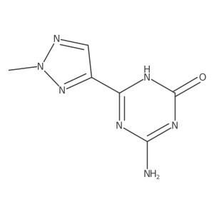 4-Amino-6-(2-methyl-2H-1,2,3-triazol-4-yl)-2,5-dihydro-1,3,5-triazin-2-one结构式