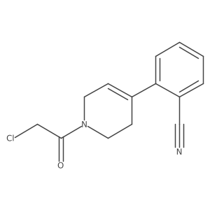 2-[1-(2-Chloroacetyl)-1,2,3,6-tetrahydro-4-pyridinyl]benzonitrile结构式