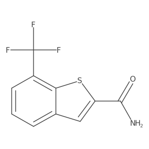 7-(trifluoromethyl)benzothiophene-2-carboxamide结构式