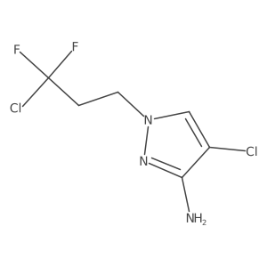 4-chloro-1-(3-chloro-3,3-difluoropropyl)-1H-pyrazol-3-amine结构式