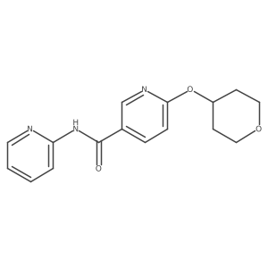 N-(pyridin-2-yl)-6-((tetrahydro-2H-pyran-4-yl)oxy)nicotinamide Structure
