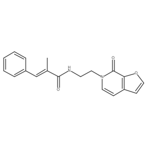 (E)-2-methyl-N-(2-(7-oxofuro[2,3-c]pyridin-6(7H)-yl)ethyl)-3-phenylacrylamide结构式