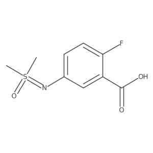 5-((Dimethyl(oxo)-amda6-sulfanylidene)amino)-2-fluorobenzoic acid Structure