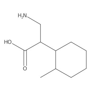 3-Amino-2-(2-methylcyclohexyl)propanoic acid结构式