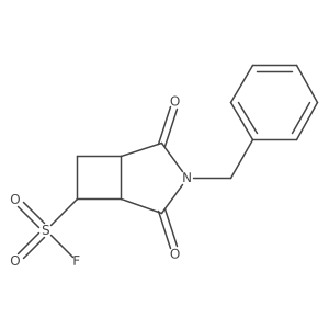 3-Benzyl-2,4-dioxo-3-azabicyclo[3.2.0]heptane-6-sulfonyl fluoride结构式