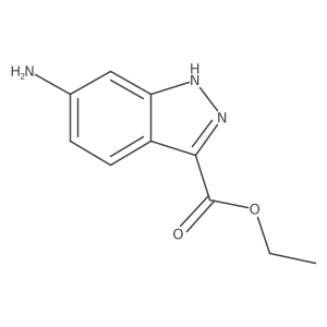 ethyl 6-amino-1H-indazole-3-carboxylate结构式