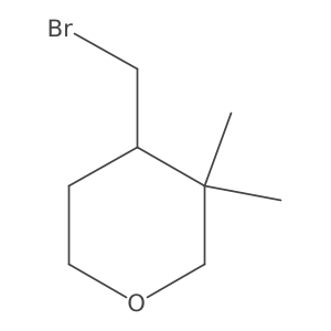 4-(Bromomethyl)-3,3-dimethyltetrahydro-2H-pyran Structure