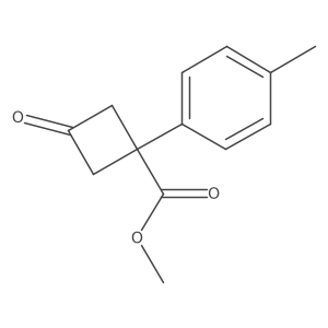 Methyl 1-(4-methylphenyl)-3-oxocyclobutane-1-carboxylate结构式