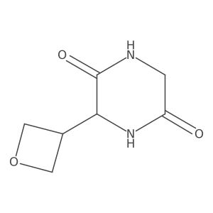 3-(Oxetan-3-yl)piperazine-2,5-dione Structure