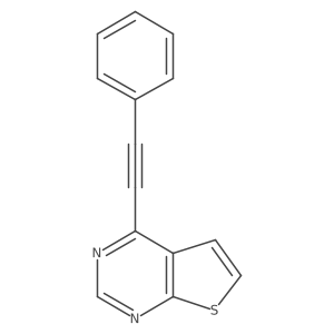 4-(2-Phenylethynyl)thieno[2,3-d]pyrimidine Structure