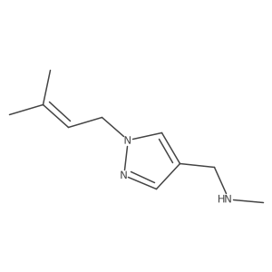 methyl({[1-(3-methylbut-2-en-1-yl)-1H-pyrazol-4-yl]methyl})amine结构式