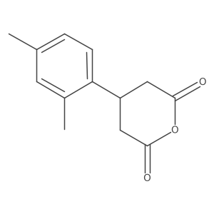 4-(2,4-Dimethylphenyl)oxane-2,6-dione Structure