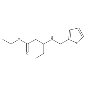 Ethyl 3-{[(furan-2-yl)methyl]amino}pentanoate Structure