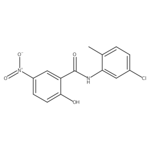 5'-Chloro-2'-methyl-2-hydroxy-5-nitrobenzanilide Structure