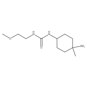 1-(4-Amino-4-methylcyclohexyl)-3-(2-methoxyethyl)urea Structure