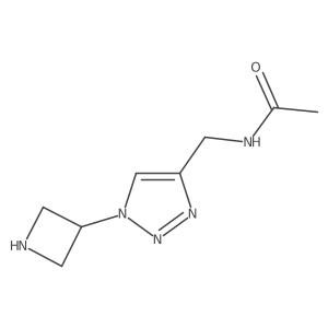 N-{[1-(azetidin-3-yl)-1H-1,2,3-triazol-4-yl]methyl}acetamide Structure