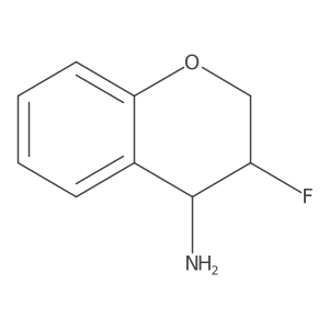 3-fluoro-3,4-dihydro-2H-1-benzopyran-4-amine Structure