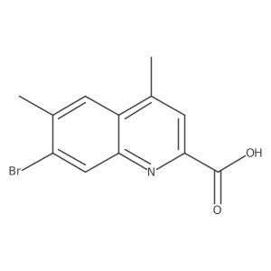 7-Bromo-4,6-dimethylquinoline-2-carboxylic acid Structure