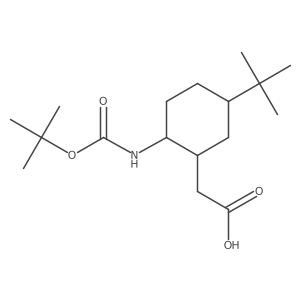 2-(2-{[(Tert-butoxy)carbonyl]amino}-5-tert-butylcyclohexyl)acetic acid Structure