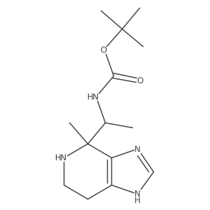 tert-butyl N-(1-{4-methyl-3H,4H,5H,6H,7H-imidazo[4,5-c]pyridin-4-yl}ethyl)carbamate Structure