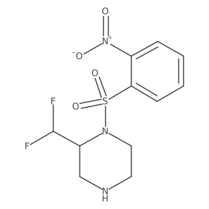 2-(Difluoromethyl)-1-(2-nitrobenzenesulfonyl)piperazine Structure