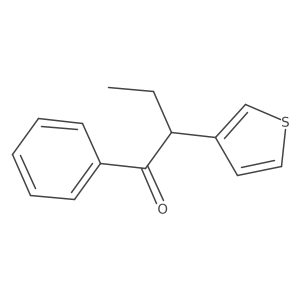 1-Phenyl-2-(thiophen-3-yl)butan-1-one结构式