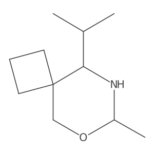 7-Methyl-9-(propan-2-yl)-6-oxa-8-azaspiro[3.5]nonane Structure