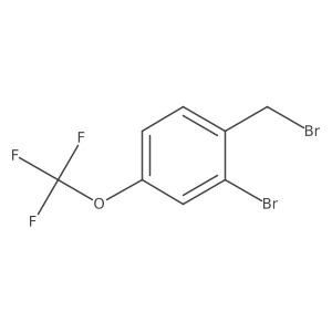 2-Bromo-1-(bromomethyl)-4-(trifluoromethoxy)benzene结构式