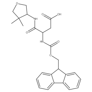 3-[(4,4-dimethyloxolan-3-yl)carbamoyl]-3-({[(9H-fluoren-9-yl)methoxy]carbonyl}amino)propanoic acid结构式