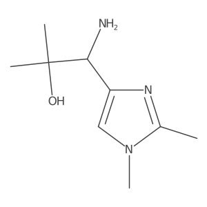 1-amino-1-(1,2-dimethyl-1H-imidazol-4-yl)-2-methylpropan-2-ol结构式