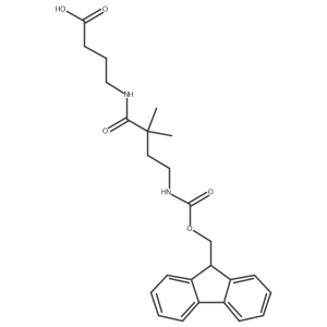 4-[4-({[(9H-fluoren-9-yl)methoxy]carbonyl}amino)-2,2-dimethylbutanamido]butanoic acid Structure