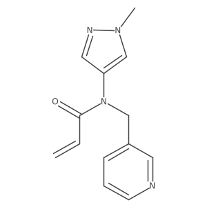 N-(1-methyl-1H-pyrazol-4-yl)-N-[(pyridin-3-yl)methyl]prop-2-enamide结构式