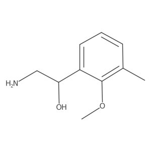 (1R)-2-amino-1-(2-methoxy-3-methylphenyl)ethan-1-ol结构式