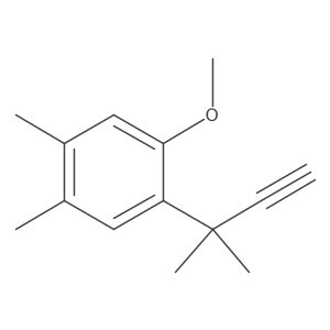 1-Methoxy-4,5-dimethyl-2-(2-methylbut-3-yn-2-yl)benzene Structure