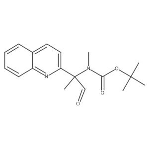 tert-butyl N-methyl-N-[1-oxo-2-(quinolin-2-yl)propan-2-yl]carbamate结构式