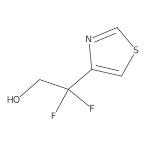 2,2-Difluoro-2-(1,3-thiazol-4-yl)ethan-1-ol Structure