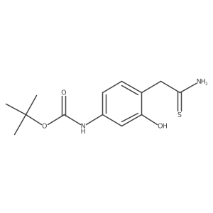tert-butyl N-[4-(carbamothioylmethyl)-3-hydroxyphenyl]carbamate结构式