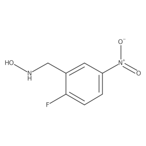N-[(2-fluoro-5-nitrophenyl)methyl]hydroxylamine Structure