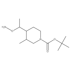 Tert-butyl 4-[1-(aminooxy)ethyl]-3-methylpiperidine-1-carboxylate Structure