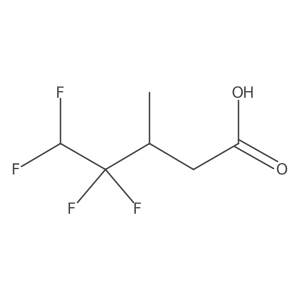 4,4,5,5-Tetrafluoro-3-methylpentanoic acid结构式