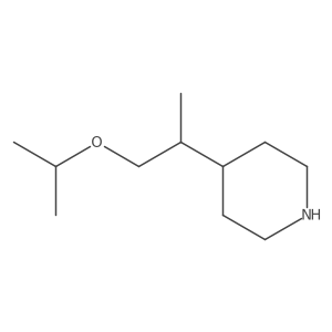4-[1-(Propan-2-yloxy)propan-2-yl]piperidine Structure