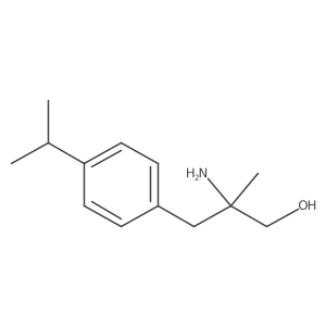 2-Amino-2-methyl-3-[4-(propan-2-yl)phenyl]propan-1-ol结构式