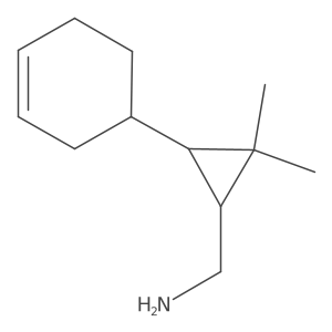 [3-(Cyclohex-3-en-1-yl)-2,2-dimethylcyclopropyl]methanamine结构式