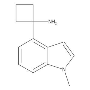 1-(1-methyl-1H-indol-4-yl)cyclobutan-1-amine Structure