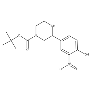 Tert-butyl 3-(4-hydroxy-3-nitrophenyl)piperazine-1-carboxylate Structure
