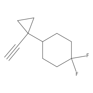 4-(1-Ethynylcyclopropyl)-1,1-difluorocyclohexane结构式
