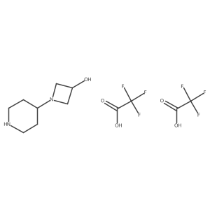 1-(Piperidin-4-yl)azetidin-3-ol bis-2,2,2-trifluoroacetic acid salt结构式
